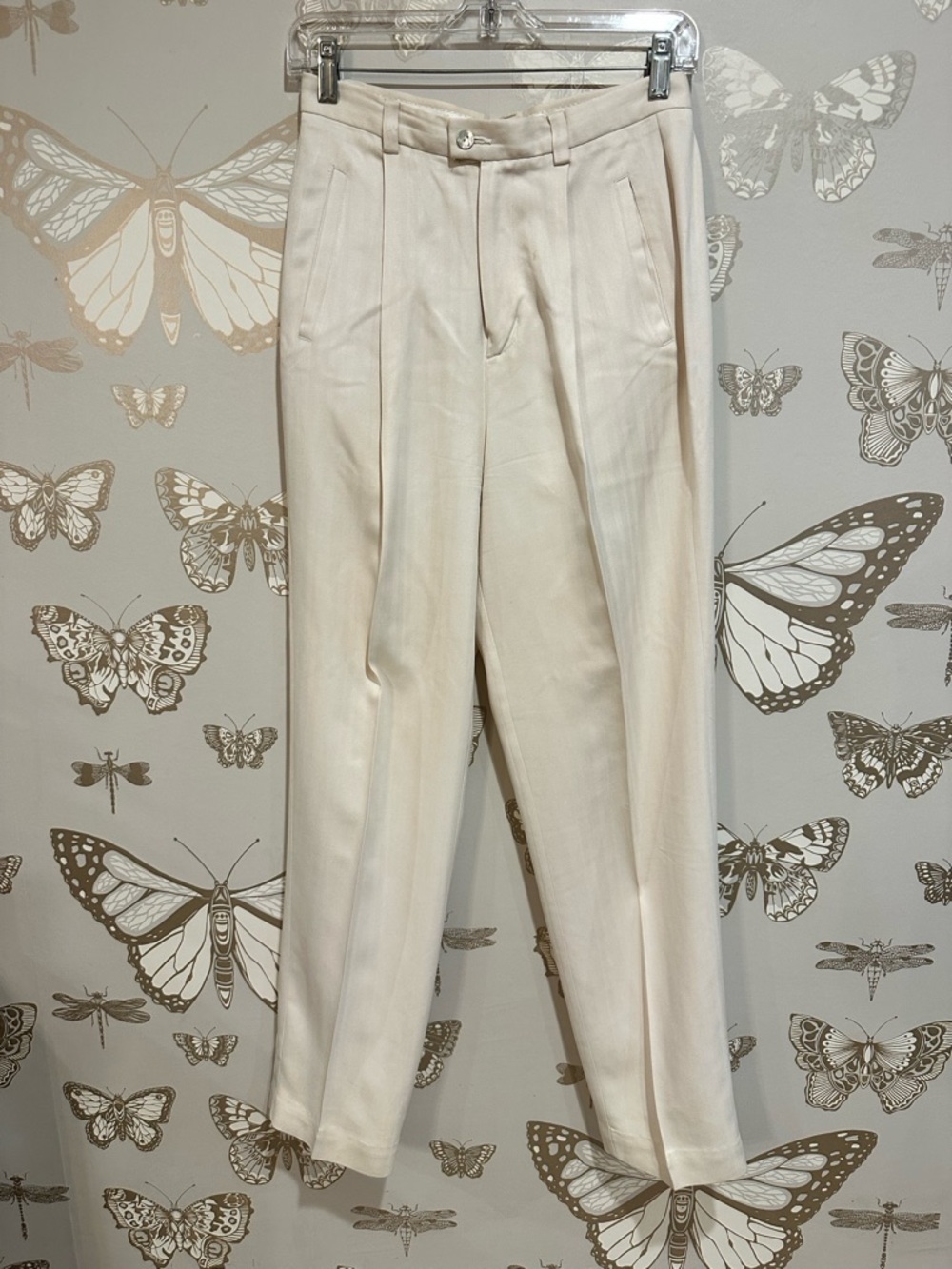 Tommy Bahama Cream Women's Pleated Trousers